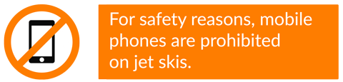 téléphones interdits sur jet ski