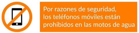 téléphones interdits sur jet ski